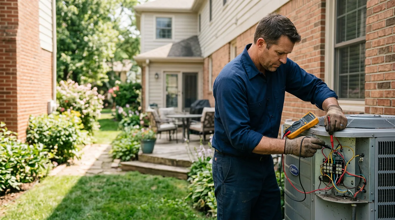 HVAC technician working near Rockhill Furnace, PA